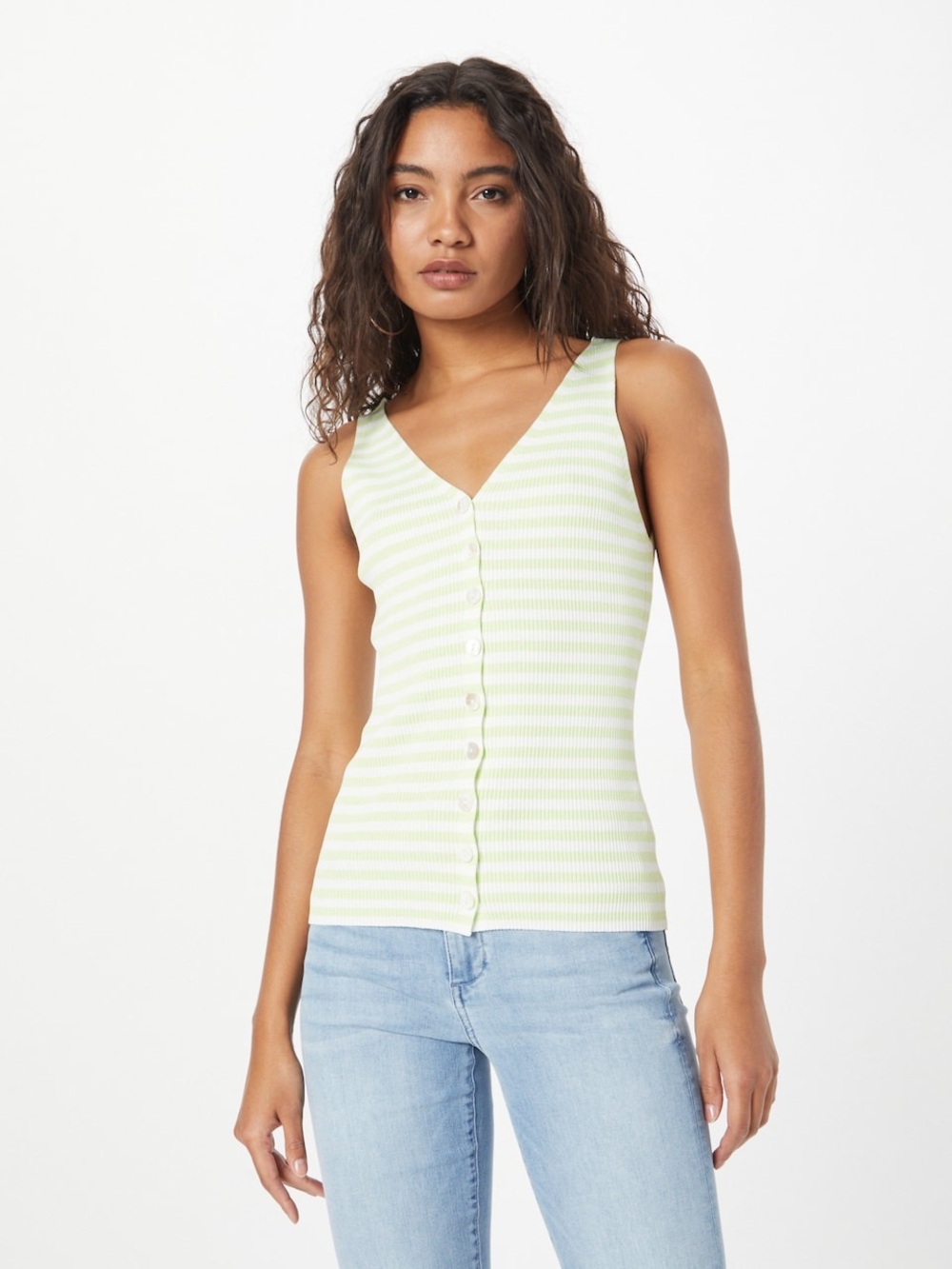 FRNCH Paris Knit Top in Light Green Size Medium NWT